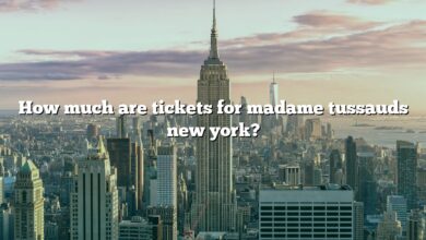 How much are tickets for madame tussauds new york?