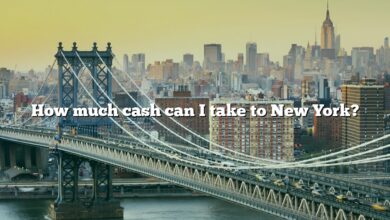 How much cash can I take to New York?