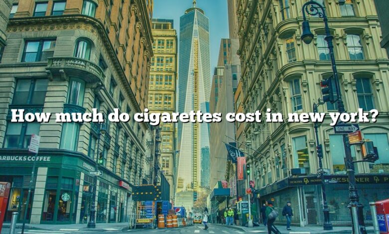 How much do cigarettes cost in new york?