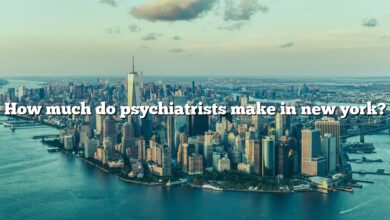 How much do psychiatrists make in new york?
