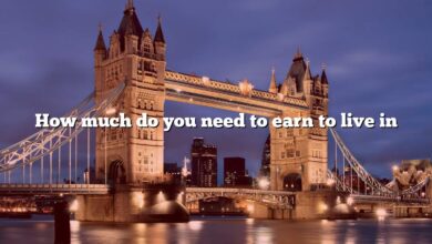 How much do you need to earn to live in