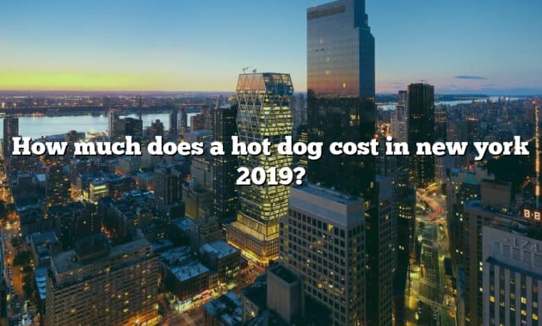 How much does a hot dog cost in new york 2019?