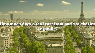 How much does a taxi cost from paris to charles de gaulle?