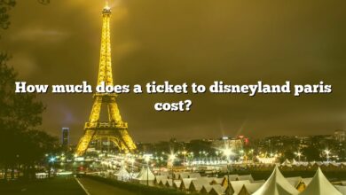 How much does a ticket to disneyland paris cost?