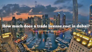 How much does a trade license cost in dubai?