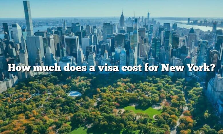 How much does a visa cost for New York?