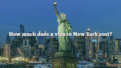 How much does a visa to New York cost?
