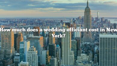 How much does a wedding officiant cost in New York?