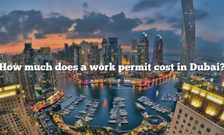 How much does a work permit cost in Dubai?