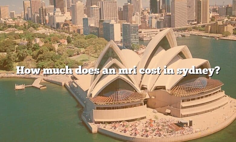 How much does an mri cost in sydney?