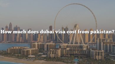How much does dubai visa cost from pakistan?