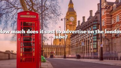 How much does it cost to advertise on the london tube?