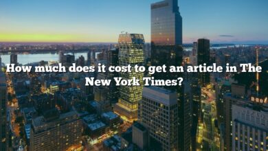 How much does it cost to get an article in The New York Times?