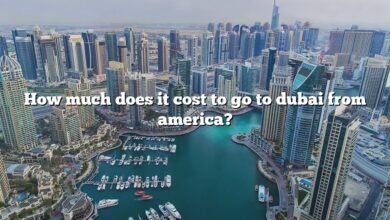 How much does it cost to go to dubai from america?