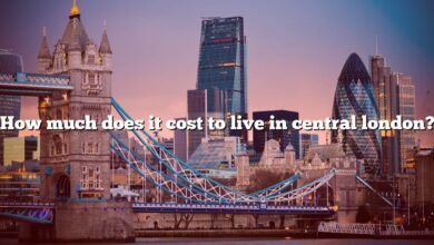 How much does it cost to live in central london?