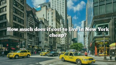 How much does it cost to live in New York cheap?