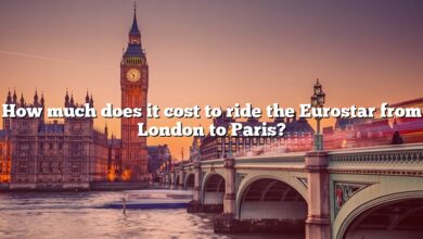 How much does it cost to ride the Eurostar from London to Paris?