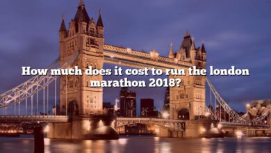 How much does it cost to run the london marathon 2018?