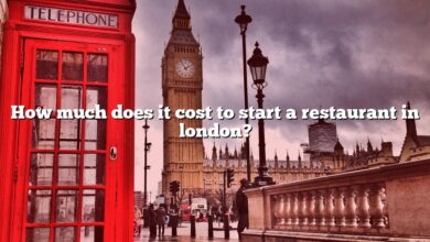 How much does it cost to start a restaurant in london?