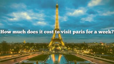 How much does it cost to visit paris for a week?