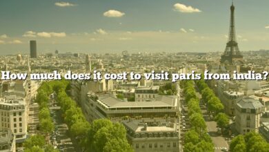 How much does it cost to visit paris from india?
