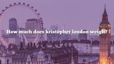 How much does kristopher london weigh?