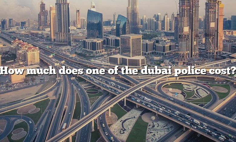 How much does one of the dubai police cost?