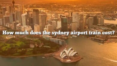 How much does the sydney airport train cost?