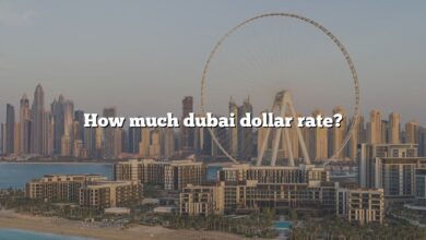How much dubai dollar rate?