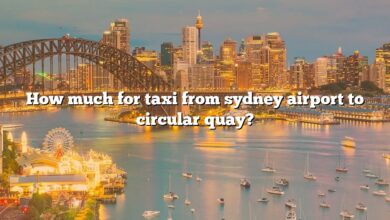 How much for taxi from sydney airport to circular quay?