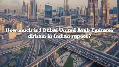 How much is 1 Dubai United Arab Emirates dirham in Indian rupees?