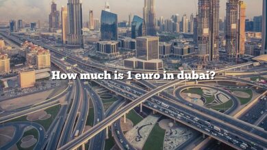 How much is 1 euro in dubai?