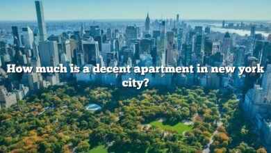 How much is a decent apartment in new york city?