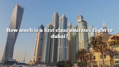 How much is a first class emirates flight to dubai?