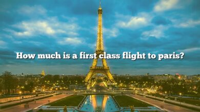 How much is a first class flight to paris?