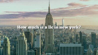 How much is a llc in new york?