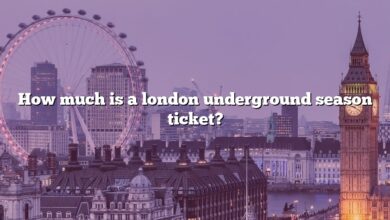 How much is a london underground season ticket?