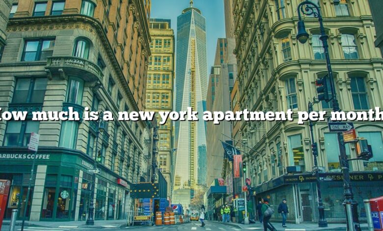 How much is a new york apartment per month?