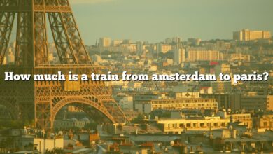 How much is a train from amsterdam to paris?