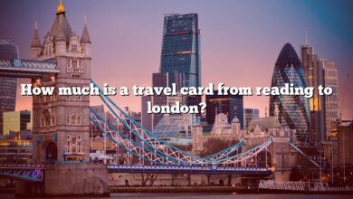 How much is a travel card from reading to london?