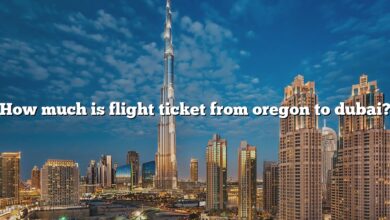 How much is flight ticket from oregon to dubai?
