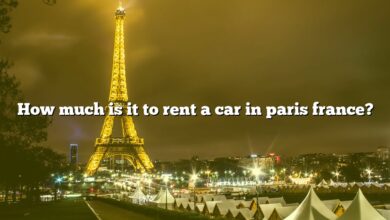 How much is it to rent a car in paris france?