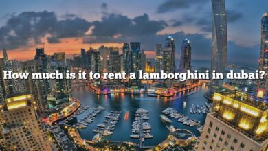 How much is it to rent a lamborghini in dubai?