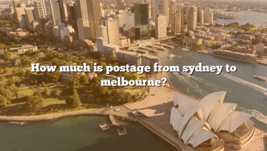 How much is postage from sydney to melbourne?