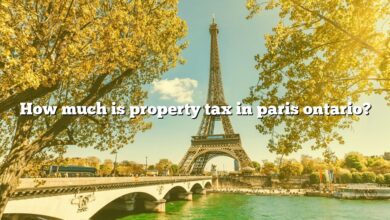 How much is property tax in paris ontario?