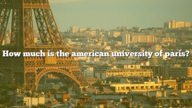 How much is the american university of paris?