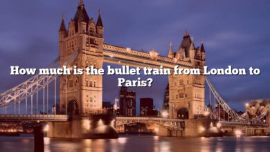 How much is the bullet train from London to Paris?