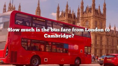 How much is the bus fare from London to Cambridge?