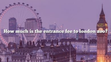 How much is the entrance fee to london zoo?