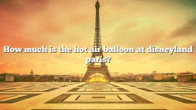 How much is the hot air balloon at disneyland paris?